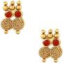 Bodha 22K Traditional Indian Bollywood Designer Gold Coin Necklace Jewelry Set for Girls & Women (SJ_2690)