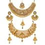 YouBella Jewellery Bollywood Ethnic Gold Plated Traditional Indian Necklace Combo Set with Earrings for Women