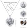 Butterfly Locket Necklace That Holds Picture ,Sterling Silver Photo Necklace Heart Locket Jewelry for Women Gift