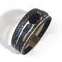 FANCY SHINY Leather Wrap Bracelet Boho Cuff Bracelets Crystal Bead Bracelet with Magnetic Clasp Jewelry Gifts for Women Teen Girls FANCY SHINY Leather Wrap Bracelet Boho Cuff Bracelets Crystal Bead Bracelet with Magnetic Clasp Jewelry Gifts for Women Teen Girls