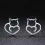 Cute Cat Earrings Stud Pearl Earrings for Women Mouse Cubic Zircon Hypoallergenic Earrings Christmas Birthday Gift Cute Cat Earrings Stud Pearl Earrings for Women Mouse Cubic Zircon Hypoallergenic Earrings Christmas Birthday Gift