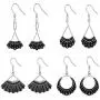 4 Pairs Ruth Bader Ginsburg Earrings for Women Sterling Silver Dissent Collar Earrings Drop Charms Jewelry Girls Gifts for Fans 4 Pairs Ruth Bader Ginsburg Earrings for Women Sterling Silver Dissent Collar Earrings Drop Charms Jewelry Girls Gifts for Fans