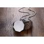 VNOX Customize Stainless Steel Medical Alert ID Hexagonal Pendant Necklace for Men Women,Free Chain 24''