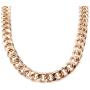 VIKI LYNN Gold Plated Chain Punk Cuban Link Chain for Men