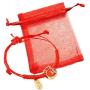 Jatujakmall The Best Feng Shui Red String Bracelet of 2021, Lucky Rope Bracelet Chinese, Gold Fortune Bag, Lucky Money Bag for Wealth, Adjustable, Wealthy Amulet Bracelet Jewelry (Include Gift Box)