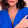 14k White Gold Large Hand of Fatima Pendant, Silver Hand Necklace, White Gold Evil Eye Charm, Boho Jewelry