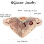 YeGieonr Personalized Fingerprint Ring for Valentinesday,Memorial Cubic Zirconia Stacking Ring with Dainty Butterfly/Cute Heart/Geometric Rectangle