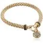 NINE WEST Womens Boxed Bracelet Pave Circle Stretch, Gold/Crystal, Gold NINE WEST Womens Boxed Bracelet Pave Circle Stretch, Gold/Crystal, Gold