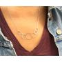 EFYTAL 70th Birthday Gifts for Women, Sterling Silver Seven Circle Necklace for Her, 7 Decade Jewelry 70 Years Old