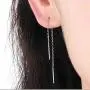 YFN Threader Earrings Sterling Silver Chain -Earrings for Women Dangle Earrings Thread Dangling Threaded Long Chain Earring Nickel Free Hypoallergenic Ear for Women Girls YFN Threader Earrings Sterling Silver Chain -Earrings for Women Dangle Earrings Thread Dangling Threaded Long Chain Earring Nickel Free Hypoallergenic Ear for Women Girls