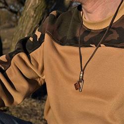 Coostuff Long Necklace for Men Women Rock Punk Jewelry Triangel Pendant Genuine Leather Necklaces Adjustable Leather Rope Chocker