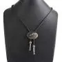COOLLA Bolo tie- Handmade Western Cowboy Black Vintage Cicada Pendant for Women,Men