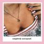 GD GOOD.designs - Golden letter necklace for women with round pendant (40 + 5cm) initial jewelry for ladies