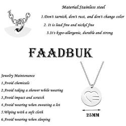 FAADBUK Equality Necklace Gay Pride Gift LGBT Gift Transgender Rights Jewelry Gift for Couple