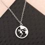 FUSTMW Rock Climber Necklace Gift Rock Climbing Necklace for Girls Climbing Lovers Gifts Rock Climbing Pendant Jewelry