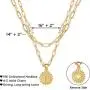 Gold Layered Initial Necklaces for Women Girls, 18k Gold Plated Paperclip Chain Necklace, Letter Pendant Choker Layering Coin Necklaces Gold Layered Initial Necklaces for Women Girls, 18k Gold Plated Paperclip Chain Necklace, Letter Pendant Choker Layering Coin Necklaces
