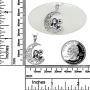 POPLYKE Nightmare Before Christmas Necklace for Women Sterling Silver Jack Skellington and Sally on The Moon Pendant Necklace Valentines Day for Girls