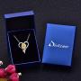 Distance Sunflower Necklace for Women S925 Sterling Silver Heart Necklace,You are My Sunshine Pendant Necklace Jewelry Gifts for Women Mom Wife