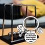 ENSIANTH PT Keychain Physical Therapist Keychain Motivational Gift The Journey of A Thousand Miles Gift