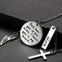Joycuff Memorial Necklace for Women Loss of Loved One God has You in his arms with Angel Wings Cross Charm Sympathy Gifts Remembrance Jewelry