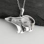 FashionJunkie4Life Sterling Silver Polar Bear Pendant Necklace, 18'' Chain