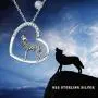TRISHULA Wolf/Cat/Flamingo/Turtle/Dog/Unicorn/Heart Pendant Necklace for Women Girls, Sterling Silver Animals Necklace, l Love You Forever Opal Necklace Jewelry Gift 18''+2'' (Gift Box Included) TRISHULA Wolf/Cat/Flamingo/Turtle/Dog/Unicorn/Heart Pendant Necklace for Women Girls, Sterling Silver Animals Necklace, l Love You Forever Opal Necklace Jewelry Gift 18''+2'' (Gift Box Included)