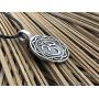 Trilogy Jewelry Pewter Circle Ohm Om Yoga Buddha Namaste Pendant on Leather Necklace