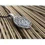 Trilogy Jewelry Pewter Circle Ohm Om Yoga Buddha Namaste Pendant on Leather Necklace Trilogy Jewelry Pewter Circle Ohm Om Yoga Buddha Namaste Pendant on Leather Necklace