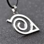 AILUOR Naruto Pendant Necklace, Naruto Red Cloud Necklace Cartoon Naruto Leaf Village Symbol Logo Cosplay Pendant Necklace Naruto Anime Cosplay Jewelry for Women Men