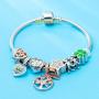 Sambaah Family Charm Sterling Silver Nana Charm Enamel Charm for Pandora Style Bracelets