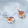 SEIRAA Dried Flower Earring Pressed Flower Jewelry Boho Sunflower Earring Set Pressed Wild Flower Pendant Gift For Her