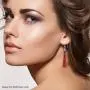 Shop LC Fashion Dangle Drop Earrings 925 Sterling Silver Coral Prom Jewelry for Women Mothers Day Gifts