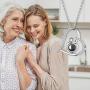 EleShow Mom Necklace-Mother and Child I Love You Necklace 100 Languages Love Heart Pendant, Mothers Day Jewelry Gifts for Mom