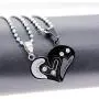Uloveido Stainless Steel Mens Womens Couples Pendant Necklace Love Heart CZ Puzzle Matching Fashion Jewelry Gifts (9 clolors to Choose) SN102