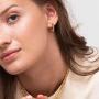 OSIANA Huggie Hoop Earrings for Women 18K Gold Plated Handmade Cubic Zirconia Stars Geometry Beads Chain Link Rope Cute Delicate Boho Hoops Hypoallergenic Small Jewelry Gift for Her