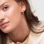 OSIANA Huggie Hoop Earrings for Women 18K Gold Plated Handmade Cubic Zirconia Stars Geometry Beads Chain Link Rope Cute Delicate Boho Hoops Hypoallergenic Small Jewelry Gift for Her