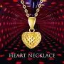 18K Real Gold Tiny Heart Necklace Women Jewelry, Sparkling Diamond Cut Hollow Heart Pendant Love Gifts for Girls, Teens, Gold Chain 16-18 Inch 18K Real Gold Tiny Heart Necklace Women Jewelry, Sparkling Diamond Cut Hollow Heart Pendant Love Gifts for Girls, Teens, Gold Chain 16-18 Inch