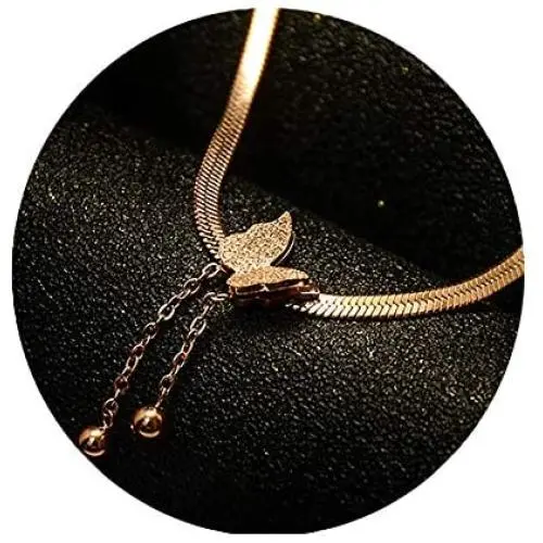 Madaory, Butterfly Necklace, Stainless Steel Choker, 18K Gold Plated Stainless Steel Choker Necklace for Women Girls, Butterfly Pendant Madaory, Butterfly Necklace, Stainless Steel Choker, 18K Gold Plated Stainless Steel Choker Necklace for Women Girls, Butterfly Pendant