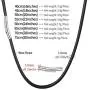 U7 2mm 3mm Black/Brown Leather Cord Necklace with Customizable Stainless Steel Clasp, Men Women Woven Wax Rope Chain for Pendant,Length 16'' 18'' 20'' 22'' 24'' 26'' 28'' 30'' U7 2mm 3mm Black/Brown Leather Cord Necklace with Customizable Stainless Steel Clasp, Men Women Woven Wax Rope Chain for Pendant,Length 16'' 18'' 20'' 22'' 24'' 26'' 28'' 30''