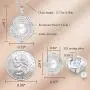 CDE Freshwater Pearl Jewelry Set for Wedding Anniversary 925 Sterling Silver Rose-Shaped Pearl Necklace and Earring with Cubic Zirconia Valentines Day Jewelry Gift Birthday Gift for Mom Women Wife Girls Her