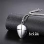 U7 Shield of Faith/Inspirational Pendant Chain 22 Inch Joshua 1:9 Cross Amulet Necklace, Text Engrave Customizable, 3 Color Options