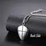 U7 Shield of Faith/Inspirational Pendant Chain 22 Inch Joshua 1:9 Cross Amulet Necklace, Text Engrave Customizable, 3 Color Options