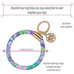 Lilly Pulitzer Round Key Ring Chain