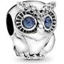 Pandora Jewelry Sparkling Owl Cubic Zirconia Charm in Sterling Silver