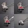 HooAMI Aromatherapy Essential Oil Diffuser Necklace Stainless Steel Perfume Locket Pendant with 12 Refill Pads