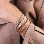FANCY SHINY Leather Wrap Bracelet Boho Cuff Bracelets Crystal Bead Bracelet with Magnetic Clasp Jewelry Gifts for Women Teen Girls