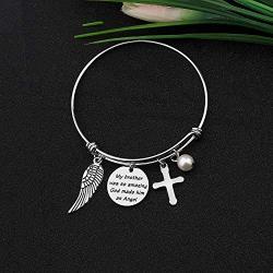 CYTING Brother Memorial Bracelet My Brother Was So Amazing God Made Him An Angel In Memory Of Brother Remembrance Jewelry Loss Of Brother Sympathy Gift