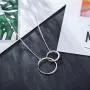 OR OLD RUBIN Sister Necklace, 925 Sterling Silver Interlocking Circles Necklace Big Sister Gifts, Sister Gifts for Sister, Sister Birthday Jewelry Gifts, Sisters Gifts, Gift for Sister…