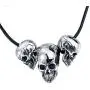 PAMTIER Mens Stainless Steel Gothic Biker Skull Pendant Necklace DIY Jewelry PAMTIER Mens Stainless Steel Gothic Biker Skull Pendant Necklace DIY Jewelry