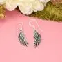 EVER FAITH Womens 925 Sterling Silver Bali Inspired Fashion Tiny Angle Wing Hook Dangle Earrings EVER FAITH Womens 925 Sterling Silver Bali Inspired Fashion Tiny Angle Wing Hook Dangle Earrings